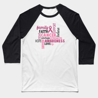 Breast cancer awareness gift Baseball T-Shirt